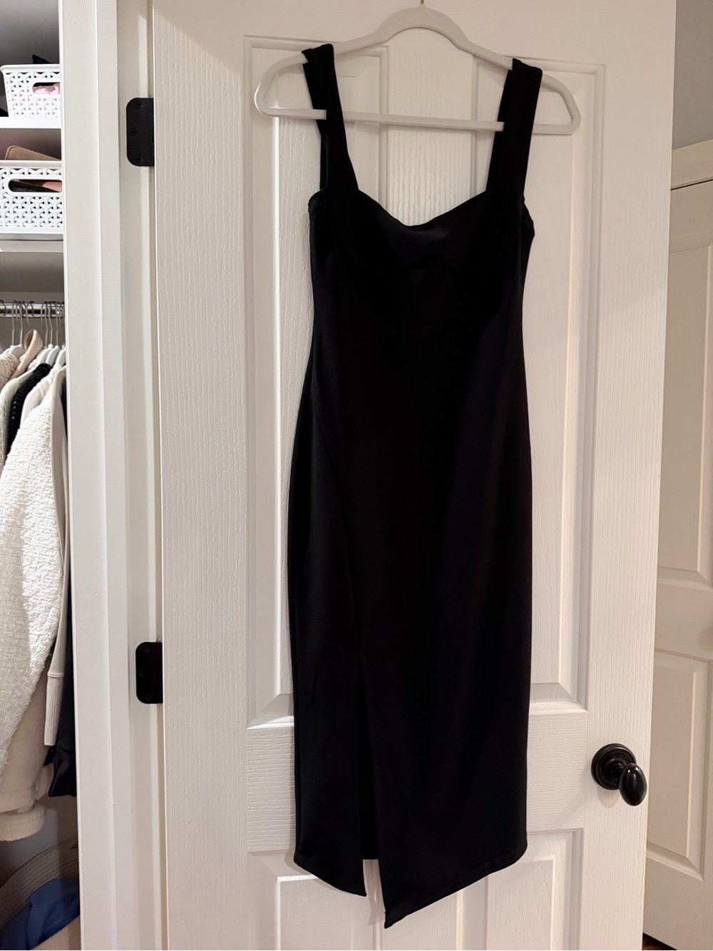 Hello Molly Black Midi Dress